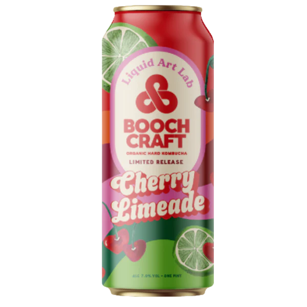 Boochcraft Hard Kombucha Cherry Limeade 12oz Can (San Diego, CA)