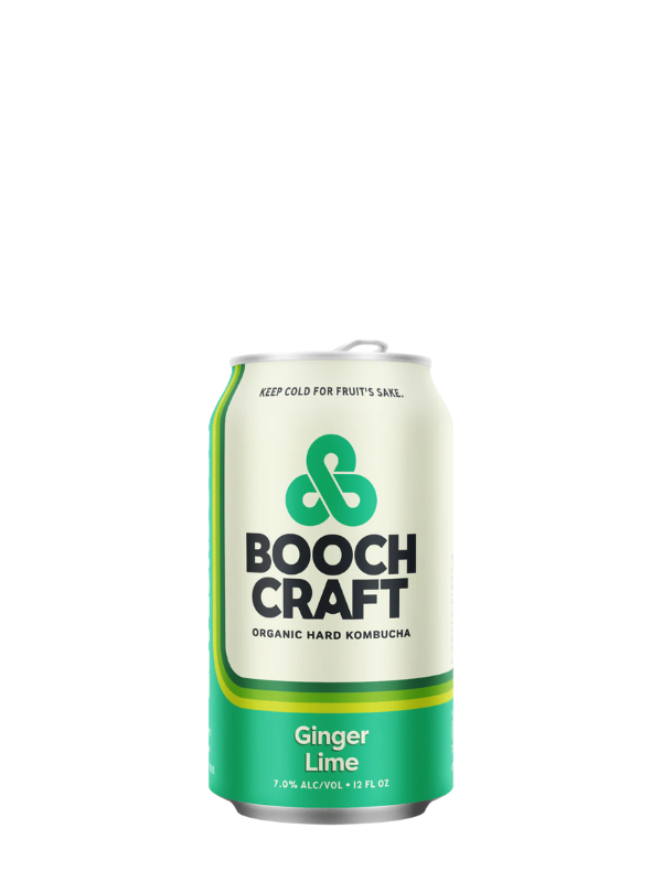 Boochcraft Hard Kombucha Ginger Lime 16oz Can (San Diego, CA)
