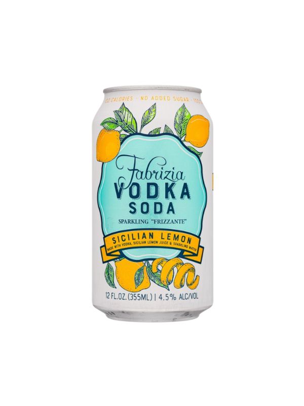 Fabrizia Sicilian Lemon Vodka Soda Canned Cocktails (Salem, NH)