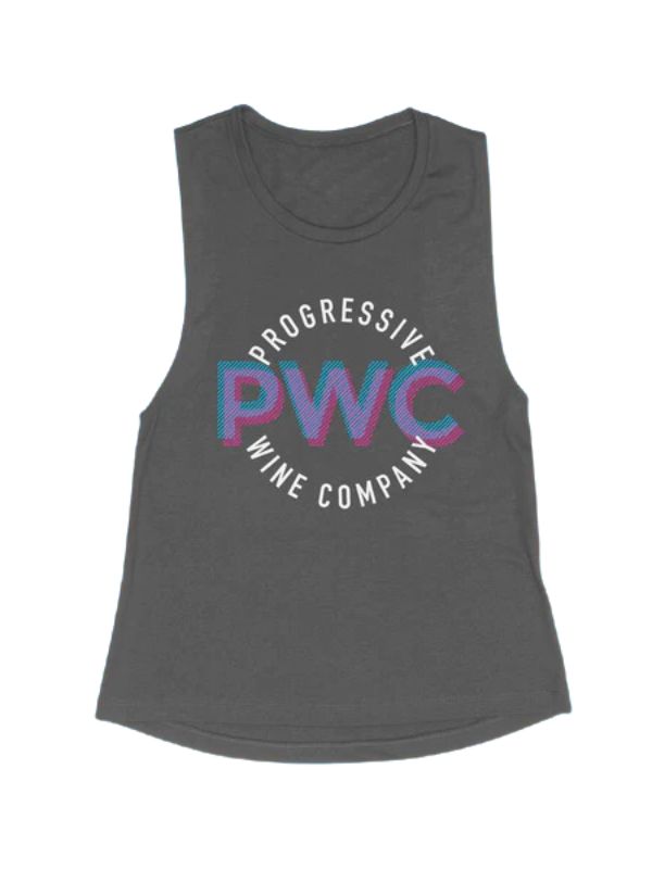 Progressive Wine Co. Women's Tank in Grey