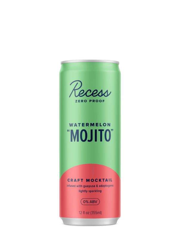 Recess "Watermelon Mojito" Zero Proof Craft Mocktail (USA)
