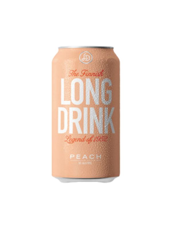 The Finnish Long Drink "Peach" Gin Canned Cocktails (Utica, NY)