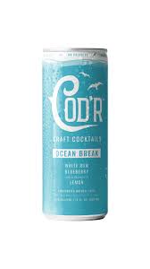 Cod'r "Ocean Break" Vodka Canned Cocktail (Cape Cod, MA)