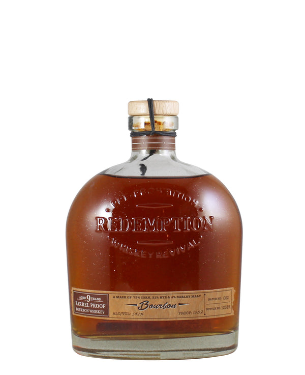 Redemption 9 Year Barrel Proof Bourbon Whiskey (Kentucky, US)