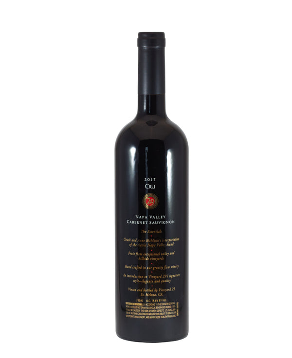 2021 Vineyard 29 “Cru” Cabernet Sauvignon (Napa Valley, CA) 8R