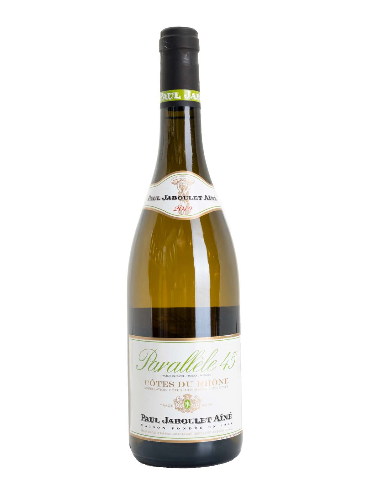 *8W* 2019 Paul Jaboulet Aine "Parallele 45" Cotes du Rhone Blanc (Rhone Valley, FR)
