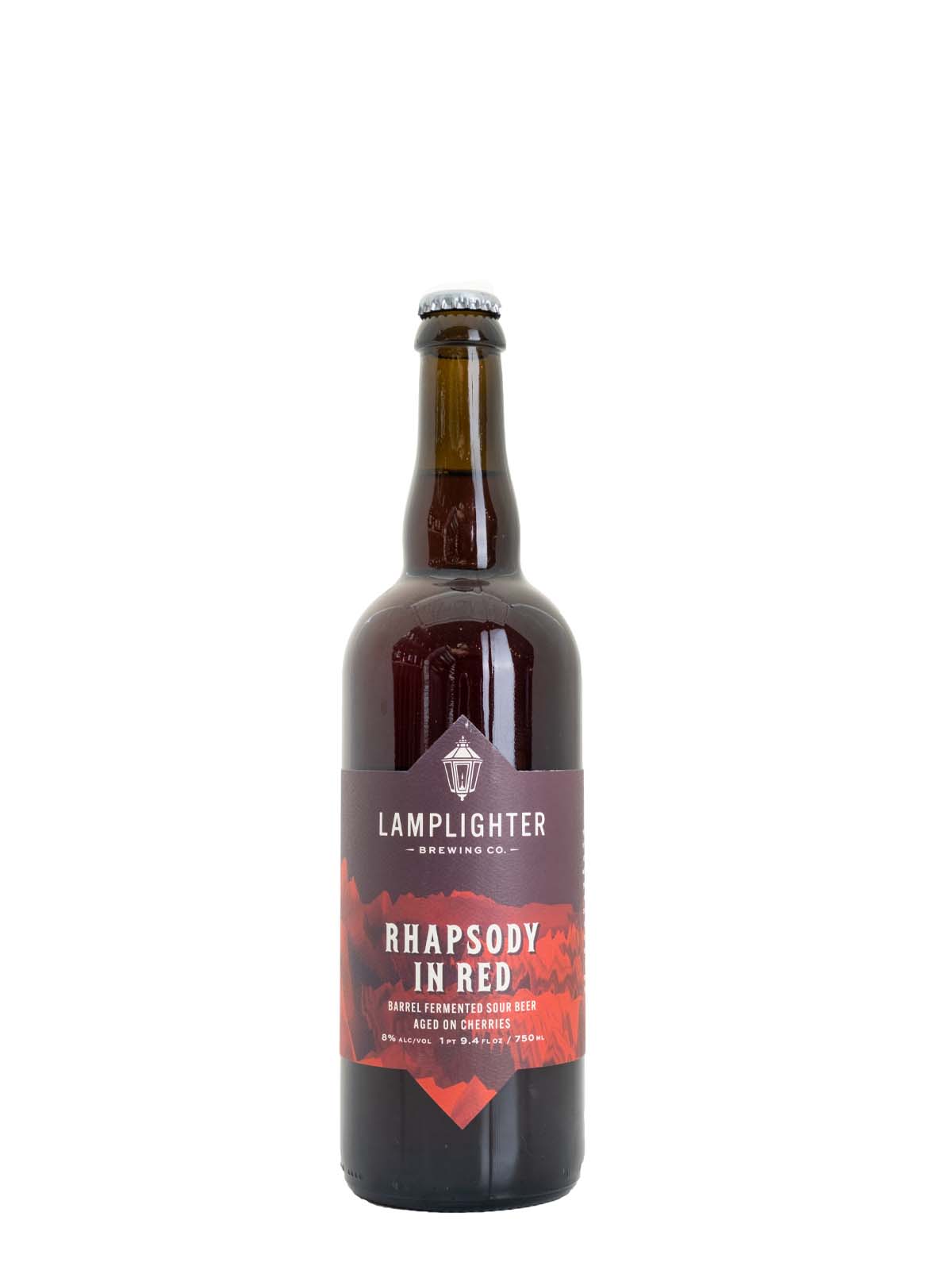 Lamplighter Brewing Co "Rhapsody in Red" Mixed Culture Sour Aged on Cherries 750ml (Cambridge, MA)