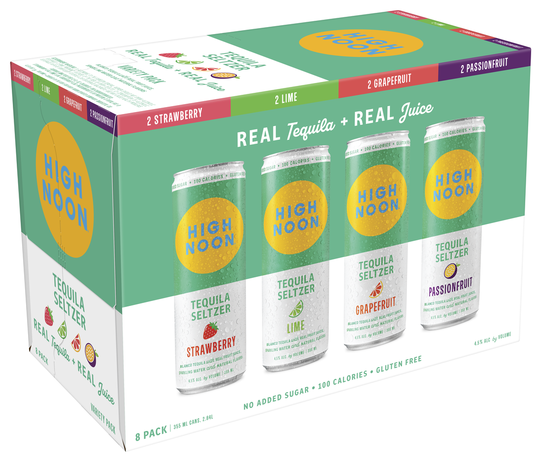 High Noon Hard Seltzer "Tequila" Variety Pack 8pk (California, USA)