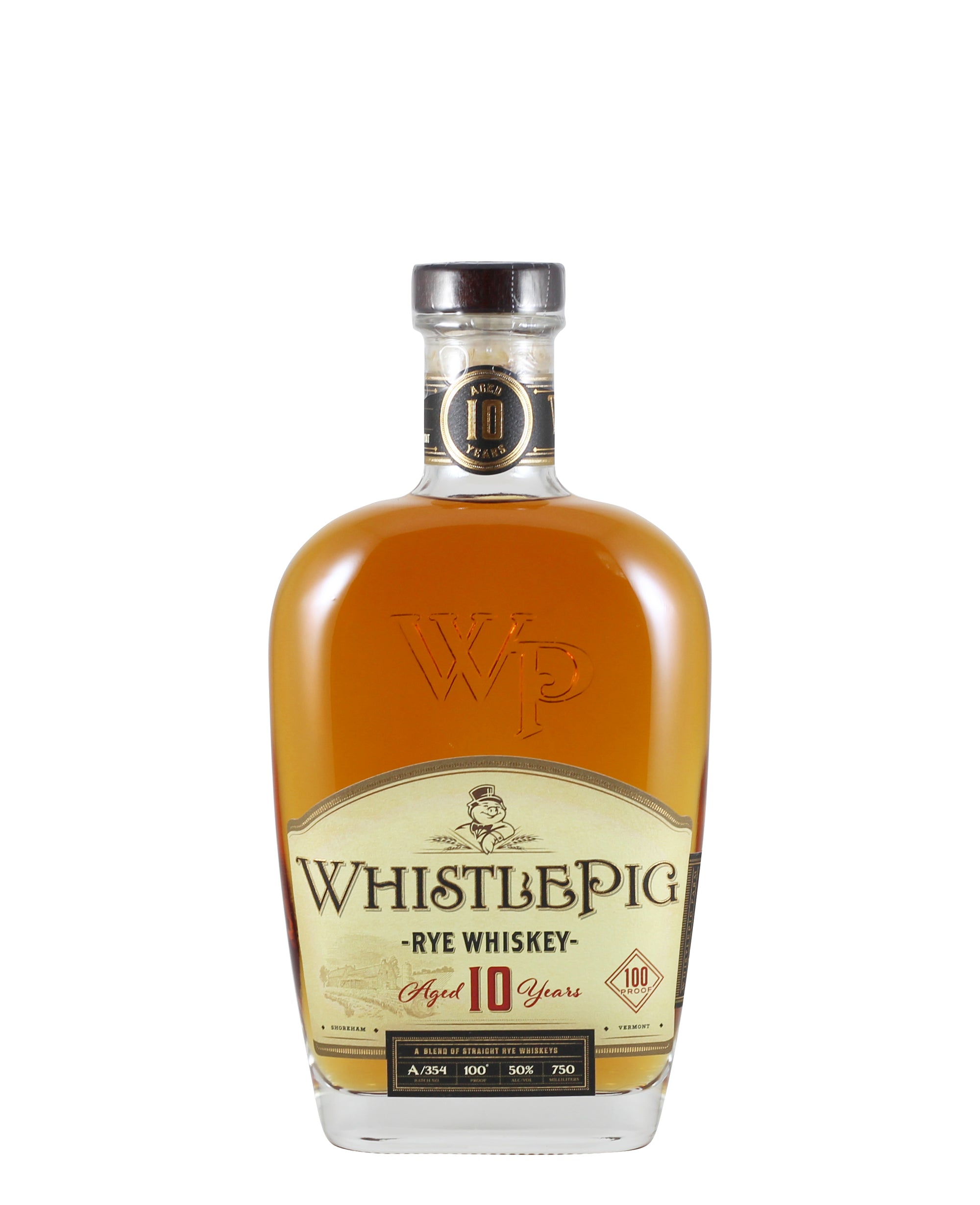 WhistlePig 10 Year Straight Rye Whiskey (Vermont, USA)